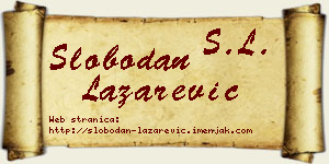 Slobodan Lazarević vizit kartica